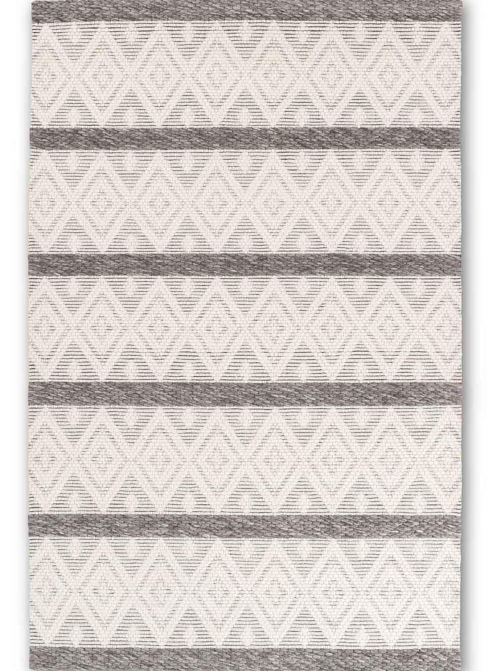 Chinook Handmade Wool Grey Diamond Rug <br><h6>CHIN-9001</h6>